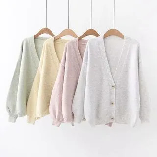 V-Neck Cardigan | YesStyle Global