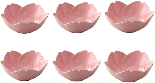 Japanese Style Soy Sauce Dishes set of 6, Cherry Blossom Porcelain Sauce Dish Seasoning Dish Sush... | Amazon (US)