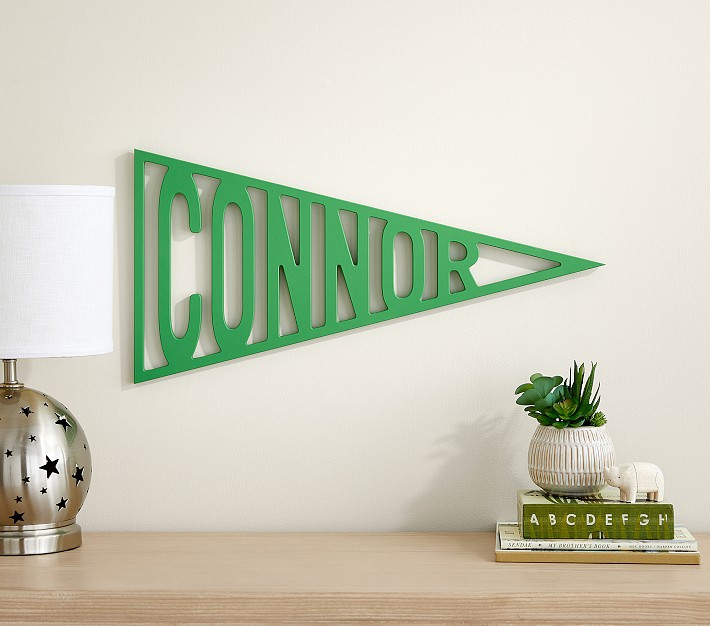 Personalized Wood Pennant | Pottery Barn Kids