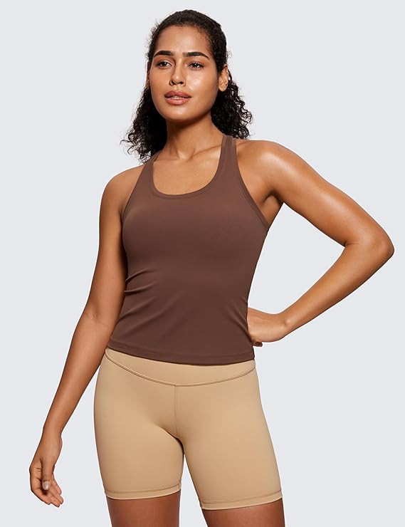 CRZ YOGA Butterluxe Racerback Workout Tank Tops for Women Sleeveless Gym Tops Athletic Yoga Shirt... | Amazon (US)