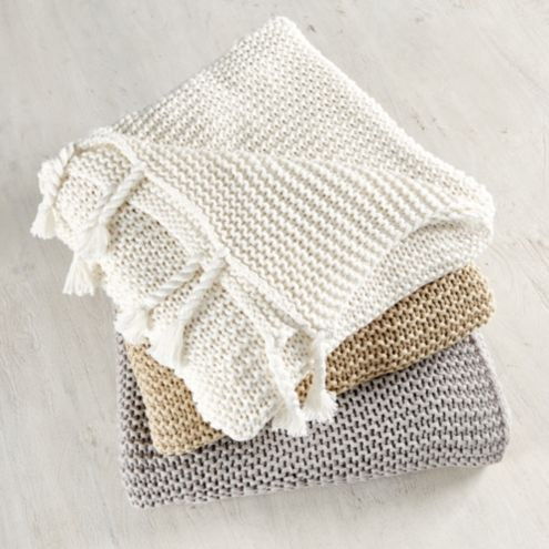 Organic Rope Fringe Throw Blanket | Ballard Designs, Inc.