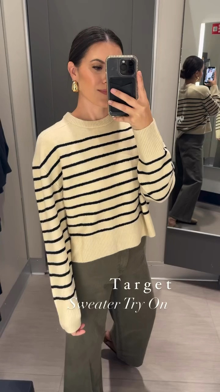 Loving so many sweaters from Target. Wearing a medium in all of them and smalls in the dressess

#LTKWorkwear #LTKVideo #LTKFindsUnder50