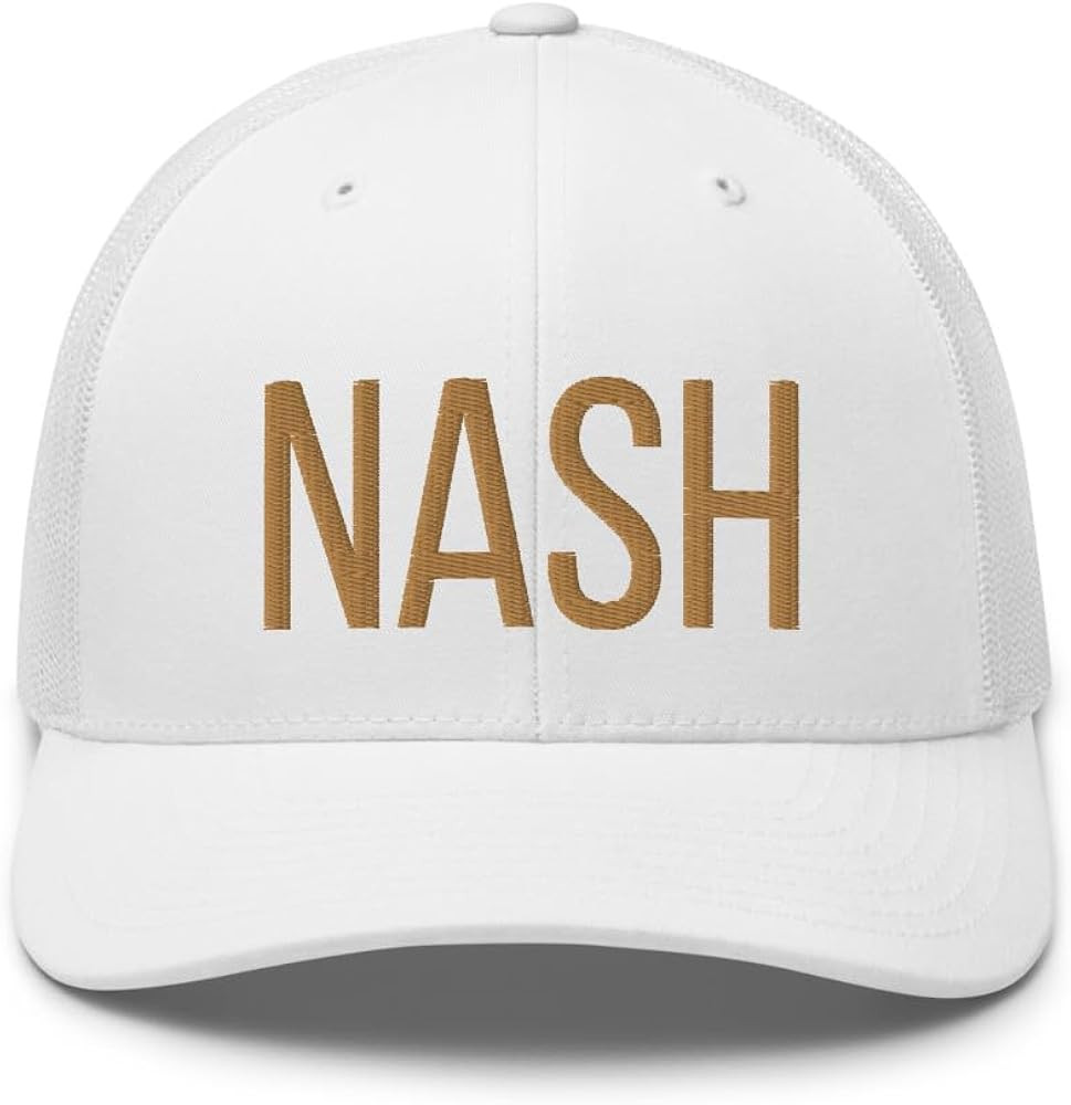 NASH 3D Puff Embroidered Trucker Hat, Nashville Hat, Nashville TN | Amazon (US)