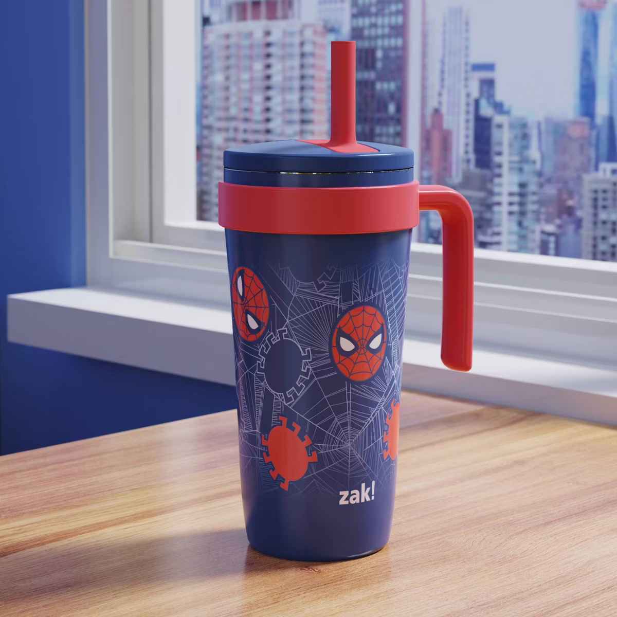 Zak Designs 18oz Spider and Friends Stainless Steel Vacuum Fairway Straw Tumbler | Target