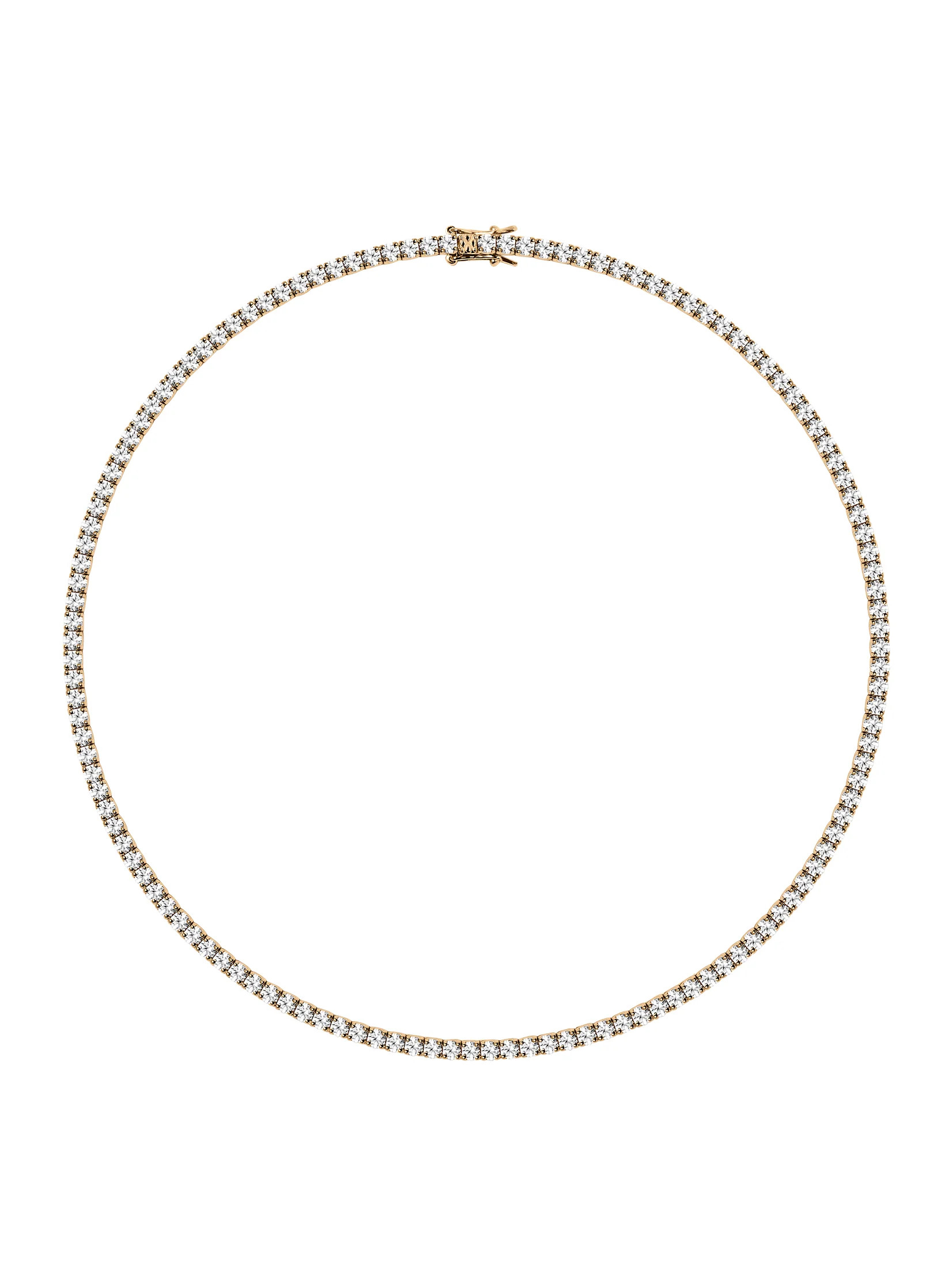 KATE RIVIÈRE NECKLACE IN 3MM LAB WHITE SAPPHIRE | Dorsey