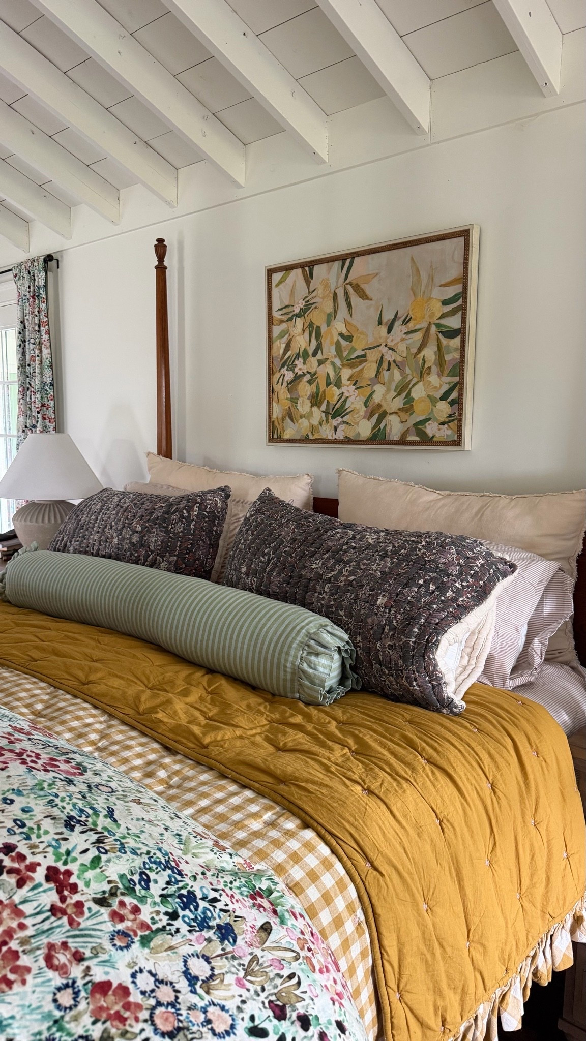 bringing in some fall color with cozy bedding

#LTKmorningroutine #LTKSeasonal #LTKHome