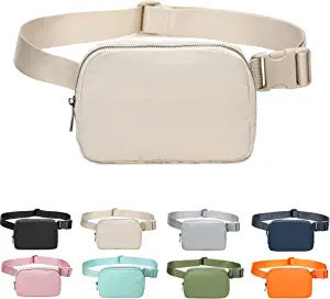 Fanny Belt Bag Waist Pack Crossbody Bags Bum Bag for Running Hiking Travel Workout Adjustable Str... | Amazon (US)