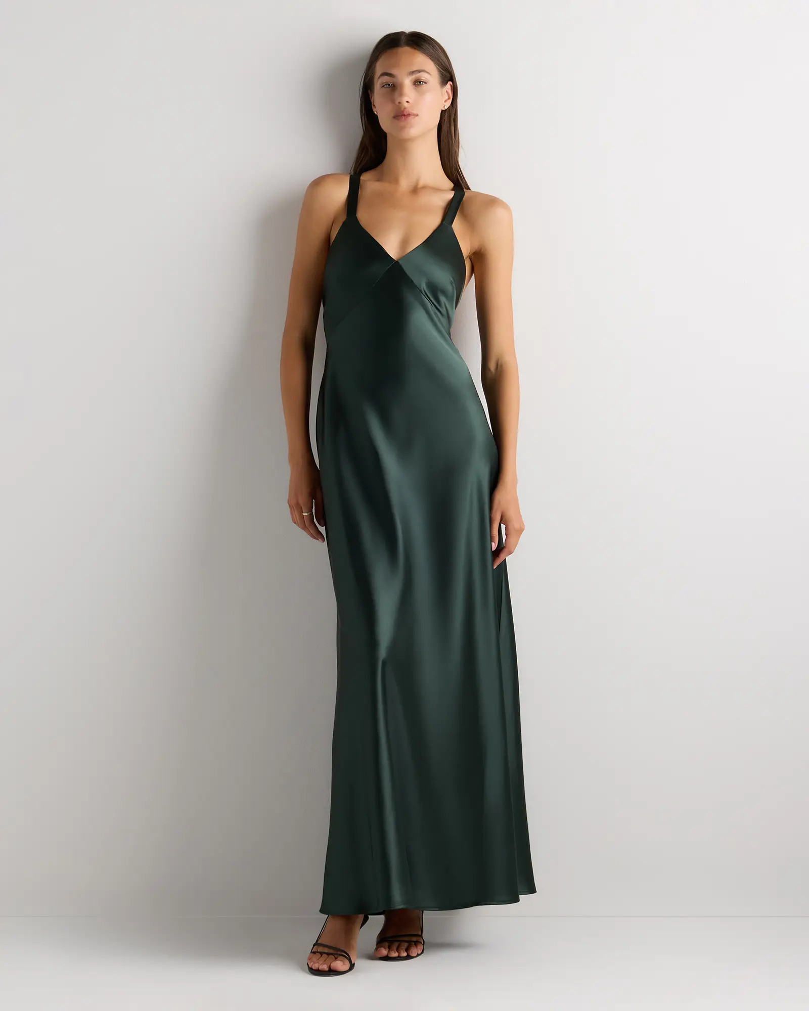 Bianca Stretch Satin Dress | Quince