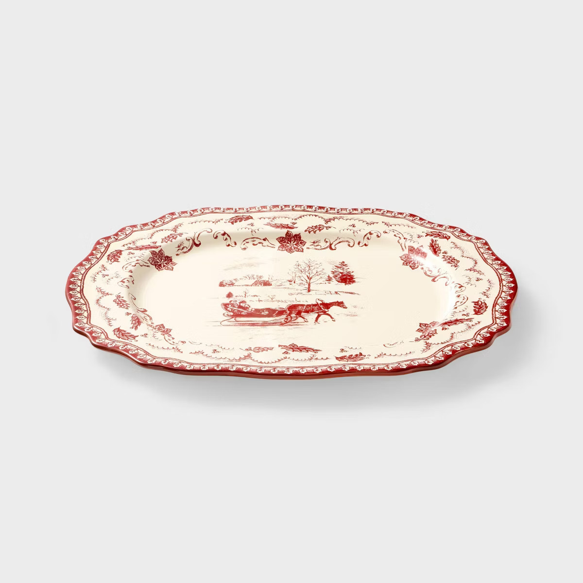 Stoneware Oval Serving Platter - Threshold™ designed with Studio McGee | Target