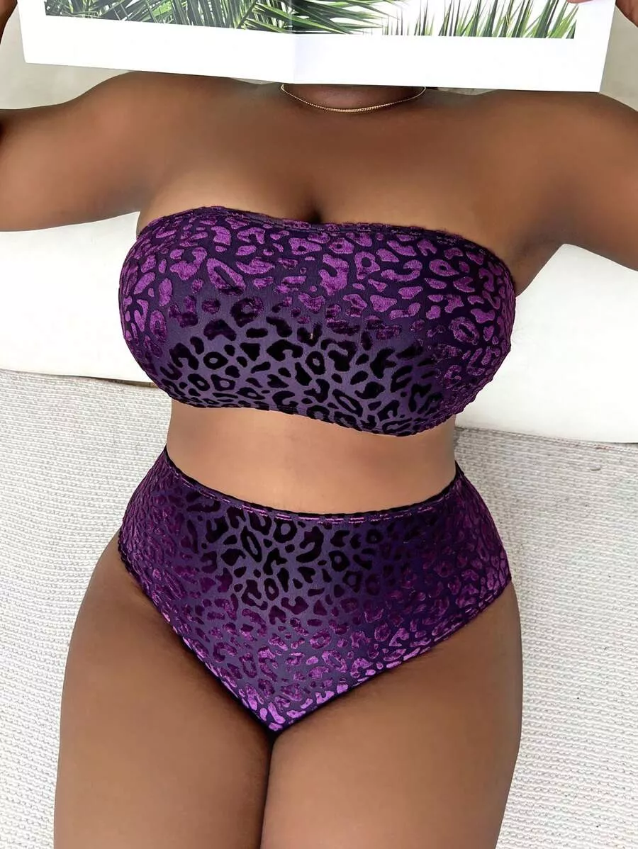 Plus Size Black Print Tankini Tiktok Swimsuit Set With Shorts And V Neck  2XL From Cong00, $10.66