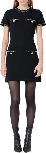 Chain Trim Sweater Minidress | Nordstrom