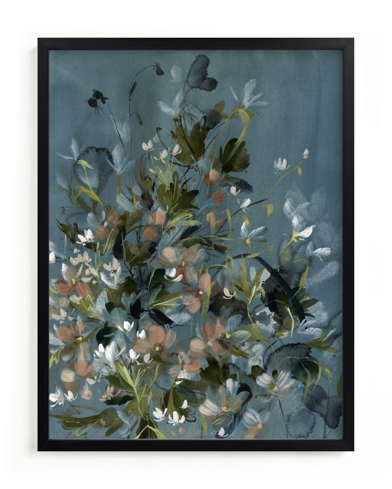 "Hydrangeas at Dusk" - Painting Limited Edition Art Print by Kelly Ventura. | Minted