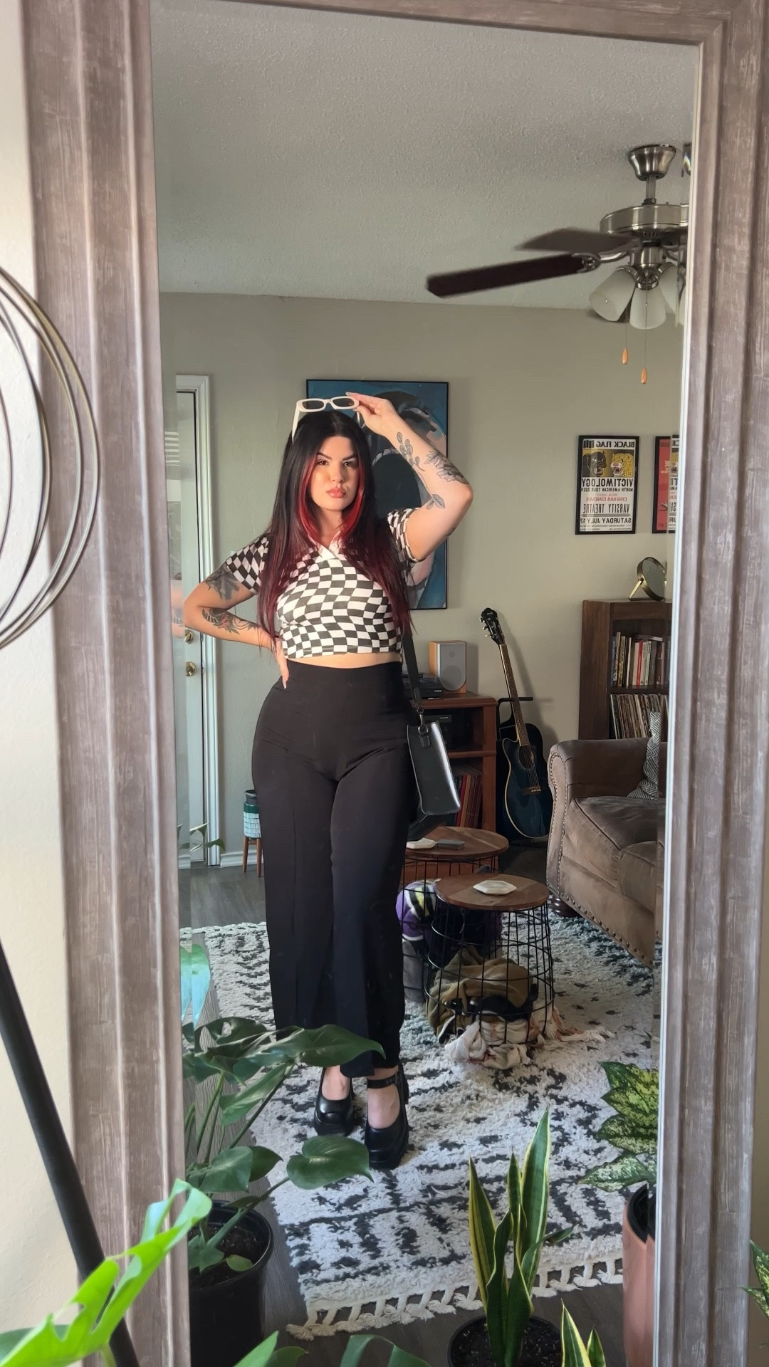 monday workwear 🖤 shoes are mary jane’s from lamoda, top is old forever 21, pants are linked via shein. black & white workwear, alt workwear, corporate goth

#LTKworkwear #LTKunder50