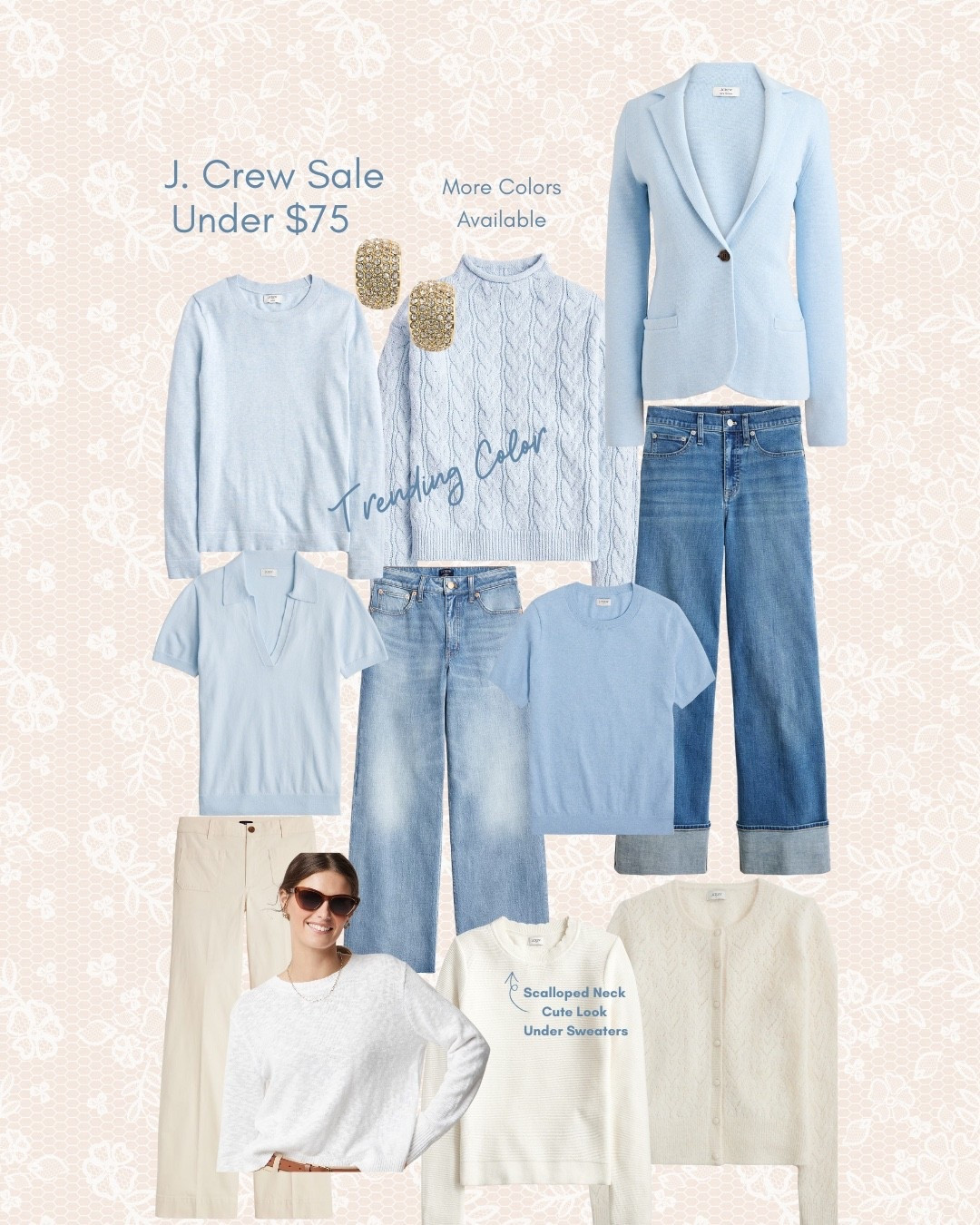 I. Crew Sale! - under $75💙
Ice blue is so pretty and on trend for 2026! 
Love winter whites too always so classic and elegant! 

#LTKFindsUnder100 #LTKWorkwear #LTKSaleAlert