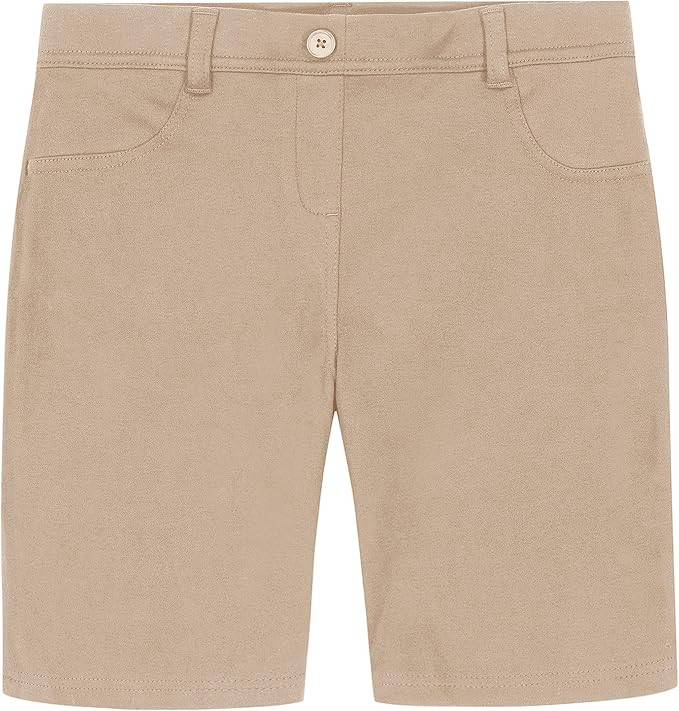 Nautica Girls' School Uniform Bermuda Shorts, Pull-on Fit, Stretchy Material, Functional Pockets | Amazon (US)