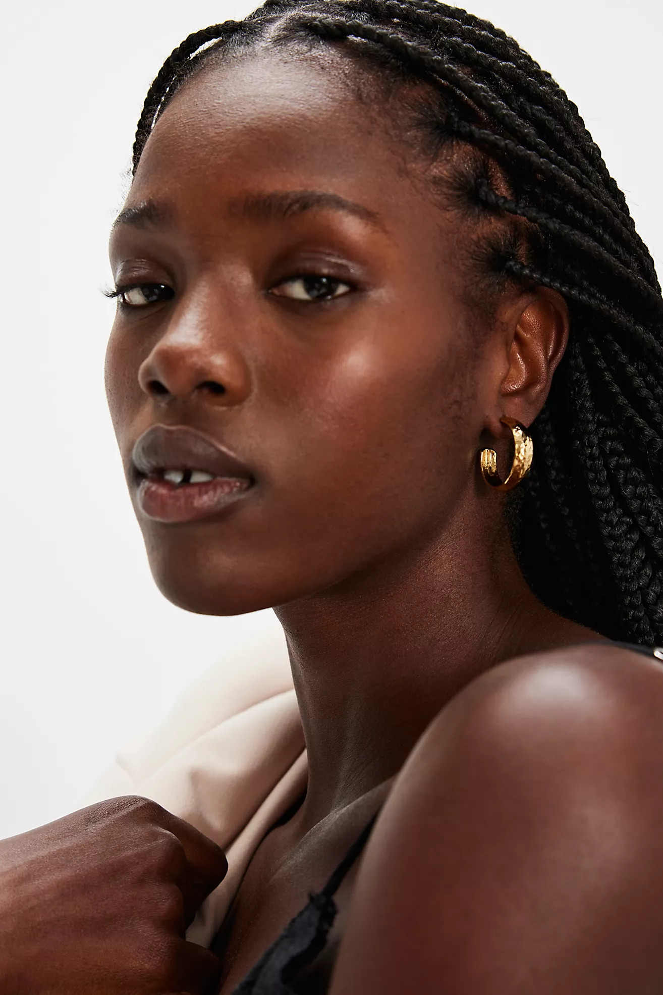 Brenda Grands Hammered Hoops | Free People (Global - UK&FR Excluded)
