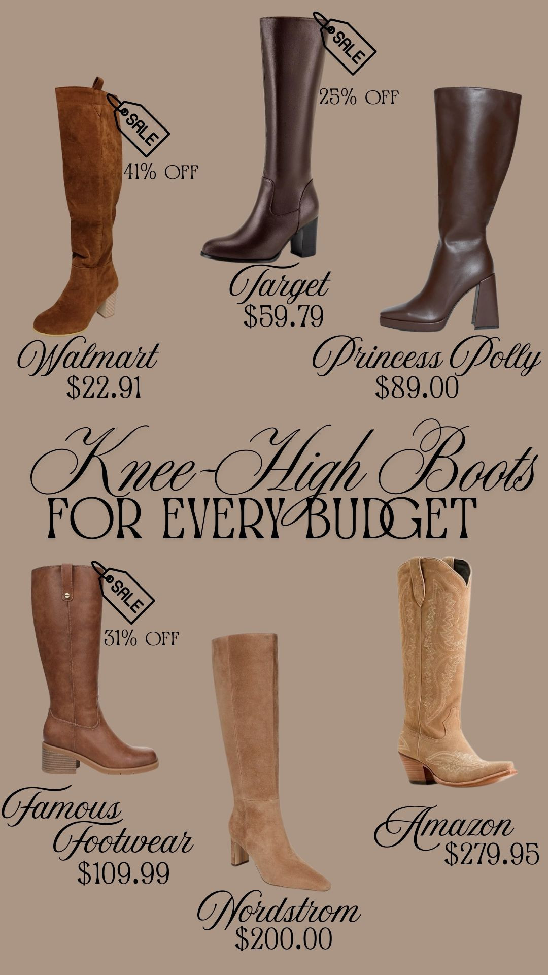 Knee-high brown boots are about to be everywhere this autumn! I've compiled a group of super chic and cute boots for every budget for all of your fall activities - apple picking, date night, girls' night out, Tuesday, etc.  

 #LTKSeasonal #LTKSaleAlert #LTKShoeCrush