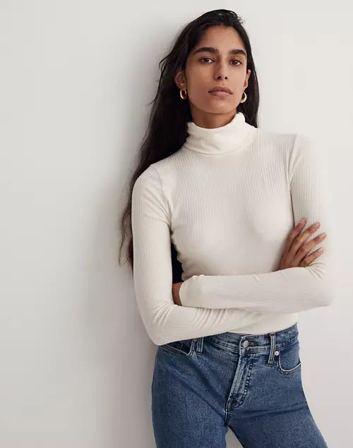 Ribbed Turtleneck Top | Madewell