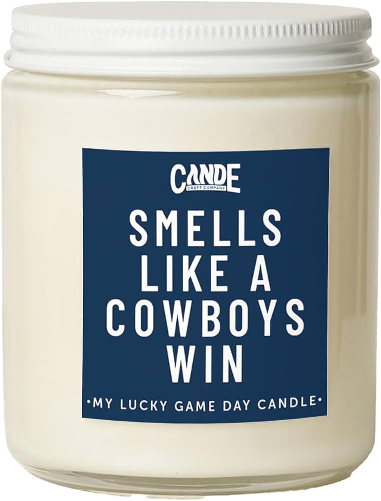 CE Craft - Smells Like A Cowboys Win Candle - Football Themed Candle, Gift for Dad, Gift for Son,... | Amazon (US)