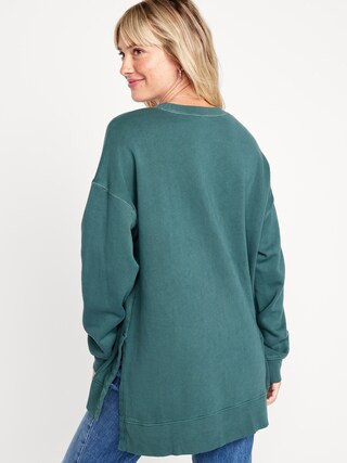 Oversized Boyfriend Tunic Sweatshirt for Women | Old Navy (US)