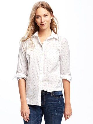 Classic Button-Front Shirt for Women | Old Navy US