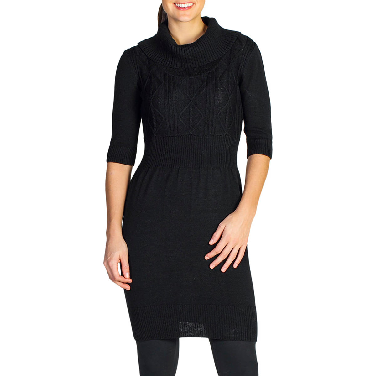 ExOfficio Cafenista Sweater Dress - Women's Black, XS | Backcountry.com