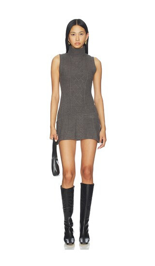 MORE TO COME Agnes Mini Dress in Grey. - size XS | Revolve Clothing (Global)