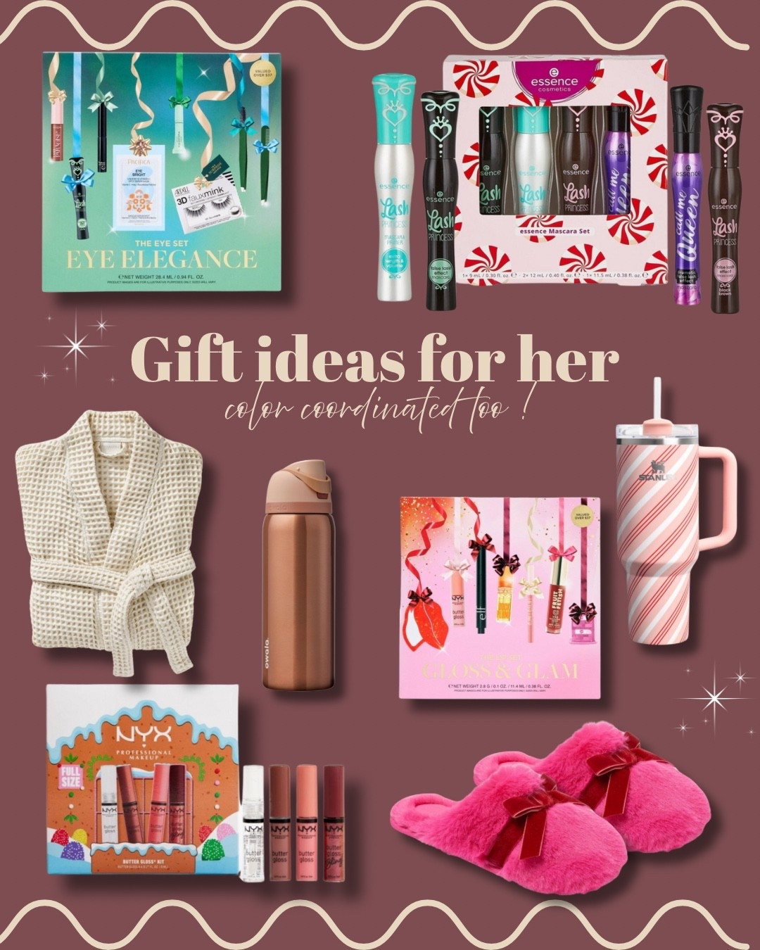 Gift idea for her ✨ relaxing gifts that include new water bottles, makeup / beauty supplies, slippers and a comfy robe ! 


Target | Target finds | gift ideas | girl gifts 

#LTKFindsUnder50 #LTKGiftGuide #LTKselfcare