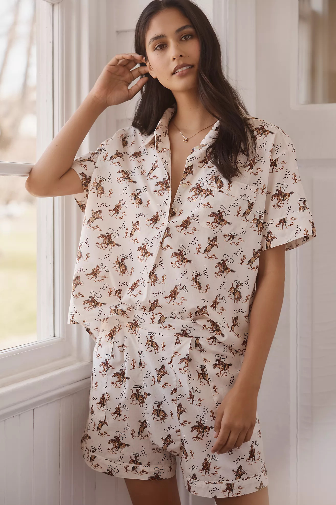 THE GREAT. SLEEP The Square Pajama Shorts | Anthropologie (US)