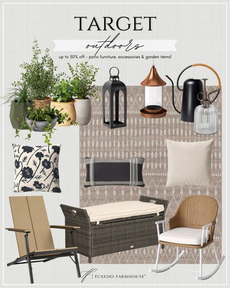 Target Oudoors

Up to 50% off!  What a great time to put the finishing touches on your patio!

Seasonal, home decor, patio, porch, deck, backyard, outdoor, lantern, bird feeder, watering can, chairs, pillows, plants


#LTKSaleAlert #LTKHome #LTKFindsUnder50