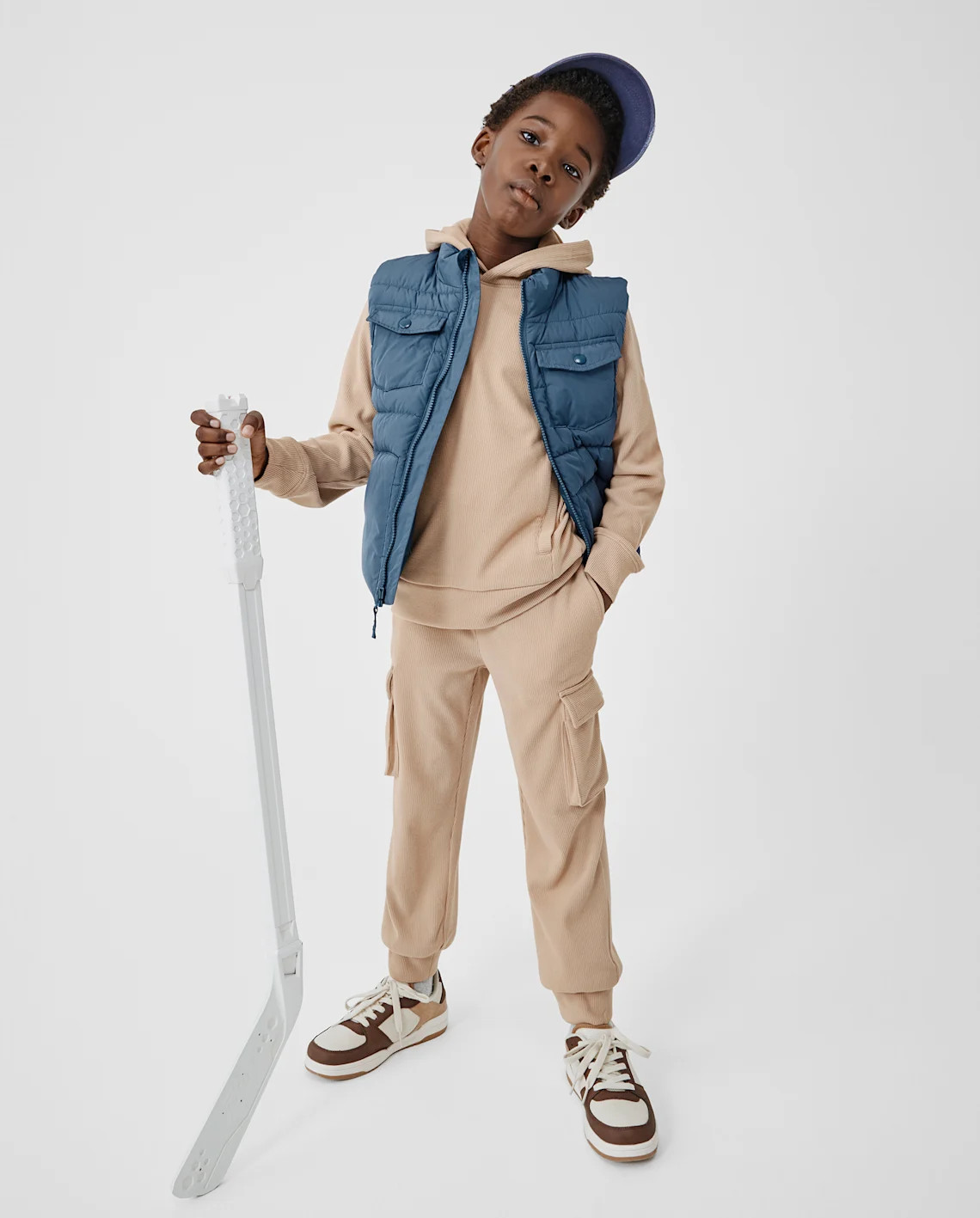 Kids Sueded Rib Cargo Jogger Pants - brown | The Children's Place