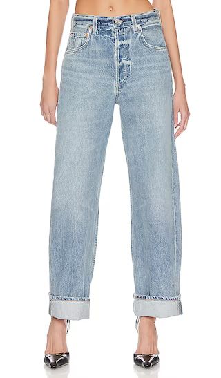 Citizens of Humanity Ayla Baggy Cuffed Crop in Blue. - size 31 (also in 25, 26, 27, 28, 29, 30, 32,  | Revolve Clothing (Global)