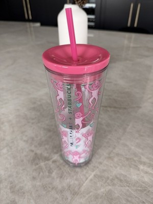 Roller Rabbit Starbucks Lovely Monkey 24oz Plastic Cold Cup Pink Christmas | eBay US