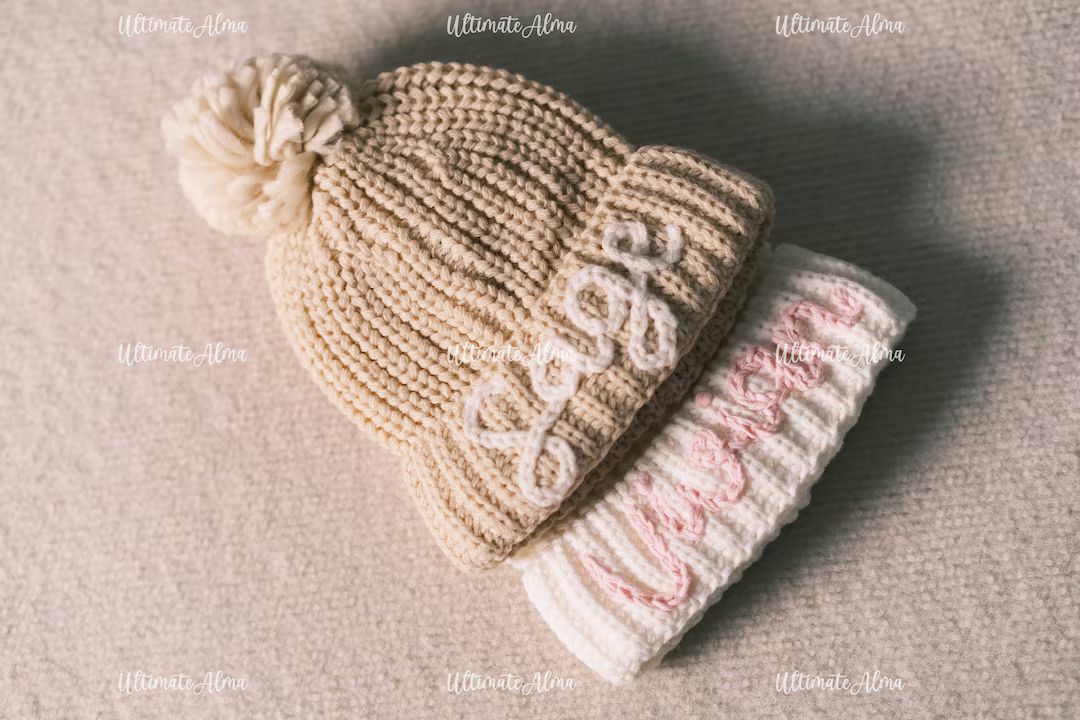 Personalized New Year gift for baby |Custom Winter Hats for Kids | Unique, Cozy, and Stylish Bean... | Etsy (US)