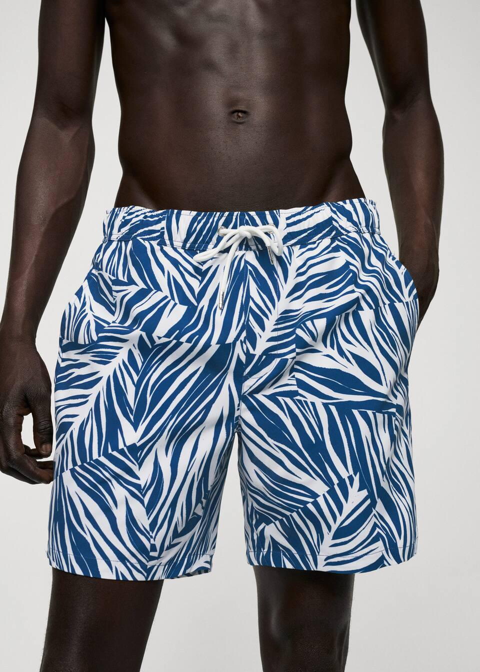 Badehose mit Blattmuster | MANGO (DE)