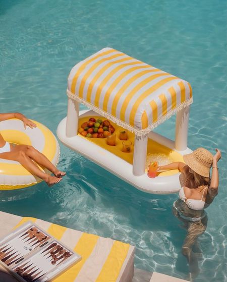 Floating cabana bar 

#LTKSwim #LTKSeasonal #LTKParties