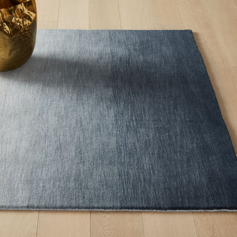 Bicoastal Hand Woven Navy Modern Area Rug | CB2 | CB2