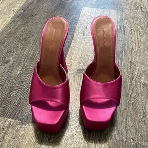 Amina muaddi pink heel #1 | Poshmark