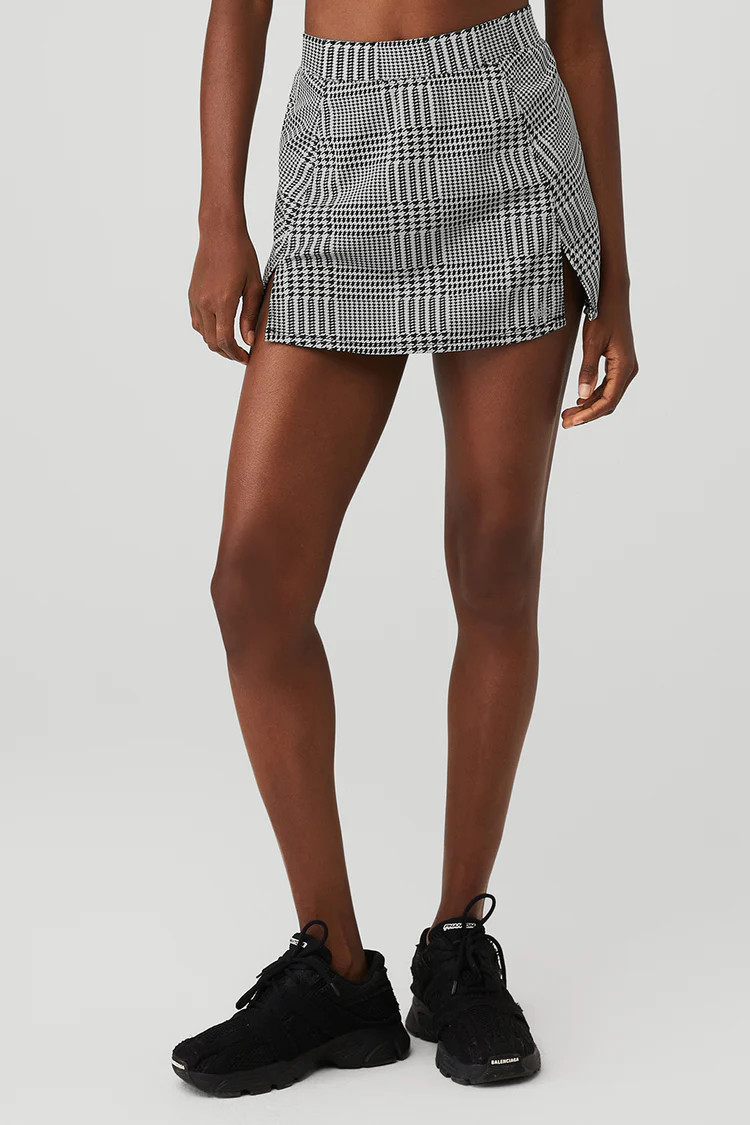 Jacquard Glenplaid Tennis Skirt | Alo Yoga (US)