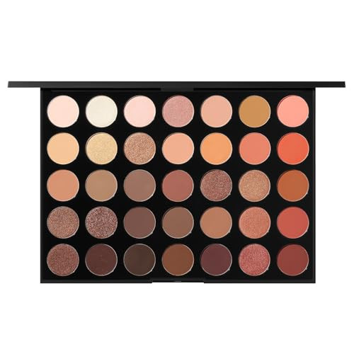 Morphe 35O Makeup Palette - Supernatural Glow Artistry Palette with Matte & Shimmer Neutral Shades - Made to Build, Blend & Layer Flawlessly for Everyday, Versatile Makeup Looks (1.98 oz) | Amazon (US)