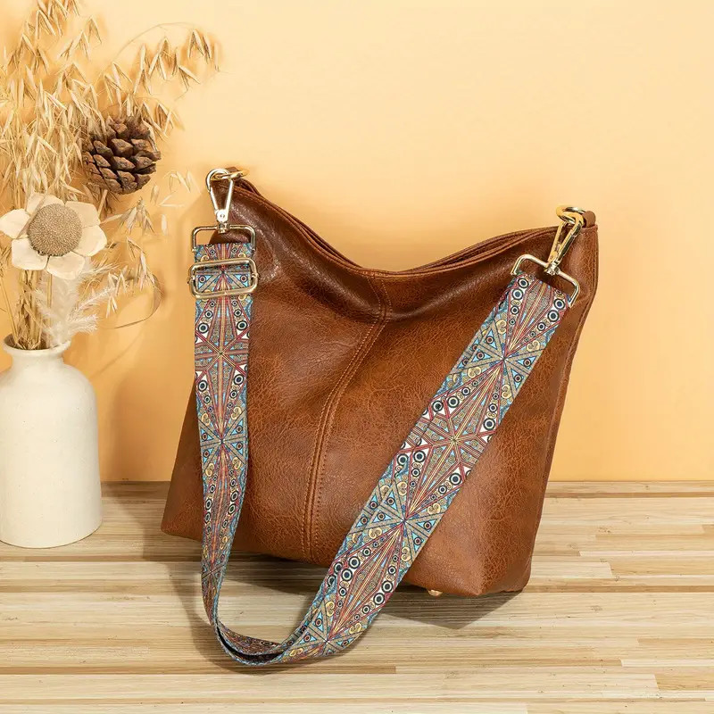 Vintage Bucket Bag Classic Crossbody Bag Retro Geometric - Temu | Temu Affiliate Program