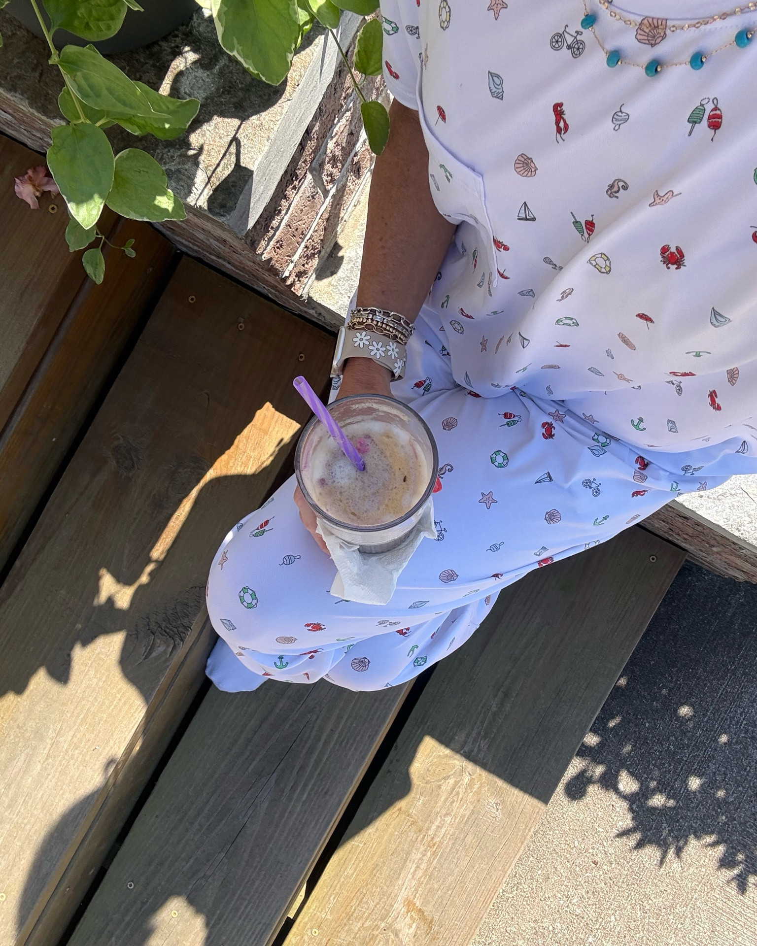 Teacher summer break mode loading….
Joyspun pajamas + a blueberry pancake iced latte 🫐☕️🥞✨

#LTKdayinmylife #LTKmorningroutine #LTKselfcare