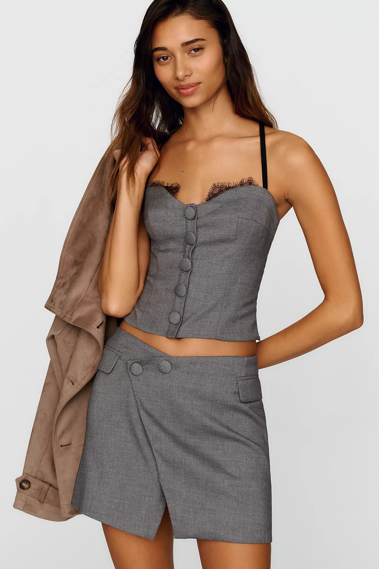 By Anthropologie Asymmetrical Blazer Skort | Anthropologie (US)