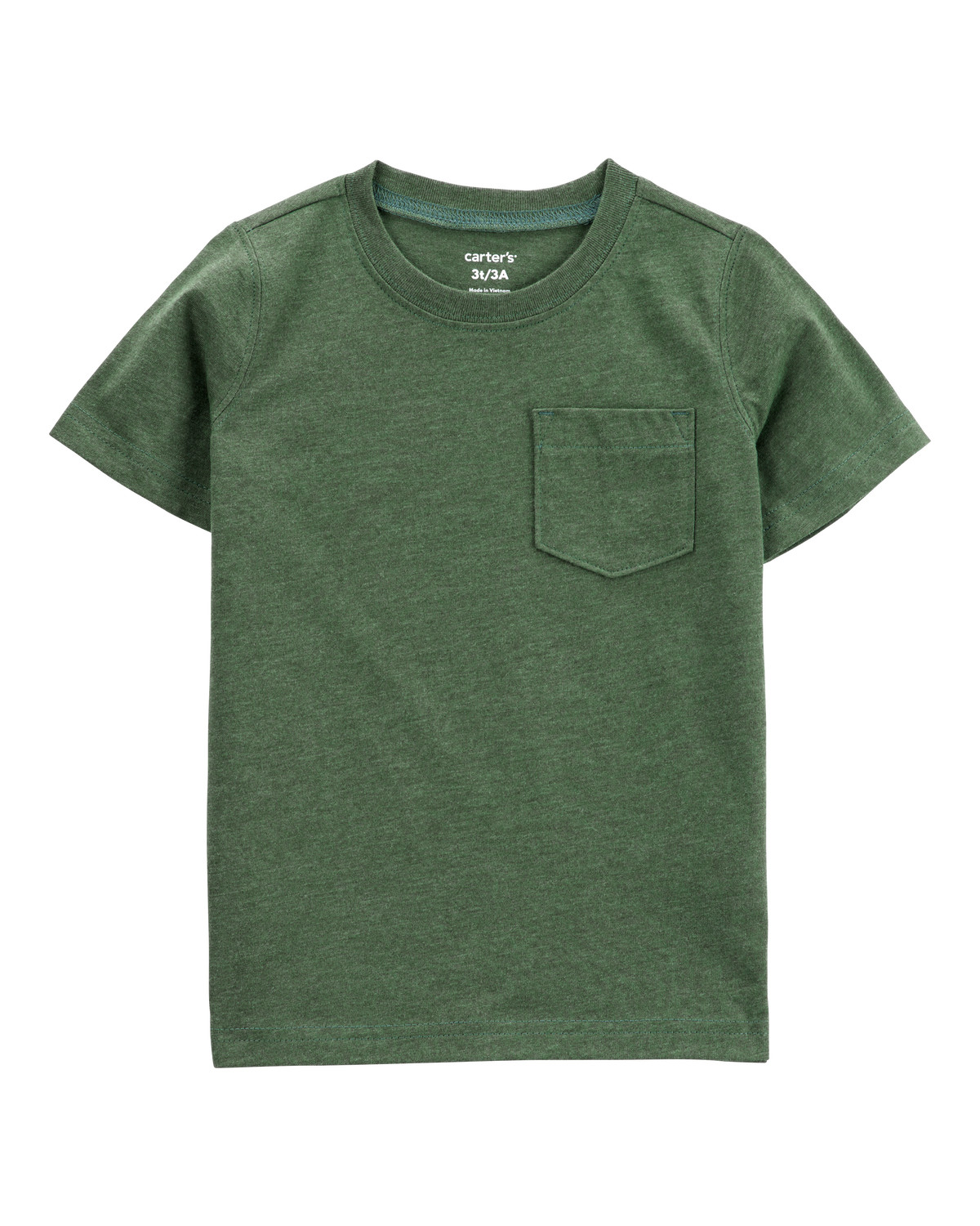 Toddler Solid Knit Short-Sleeve Tee - Green | Carter's Inc