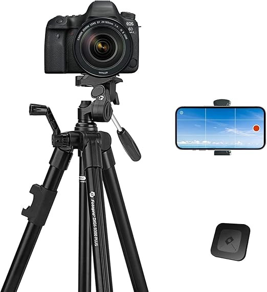 Fotopro 50" Camera Tripod for Sony, Lightweight Camera Tripod for Canon, Phone Tripod with Remote... | Amazon (US)