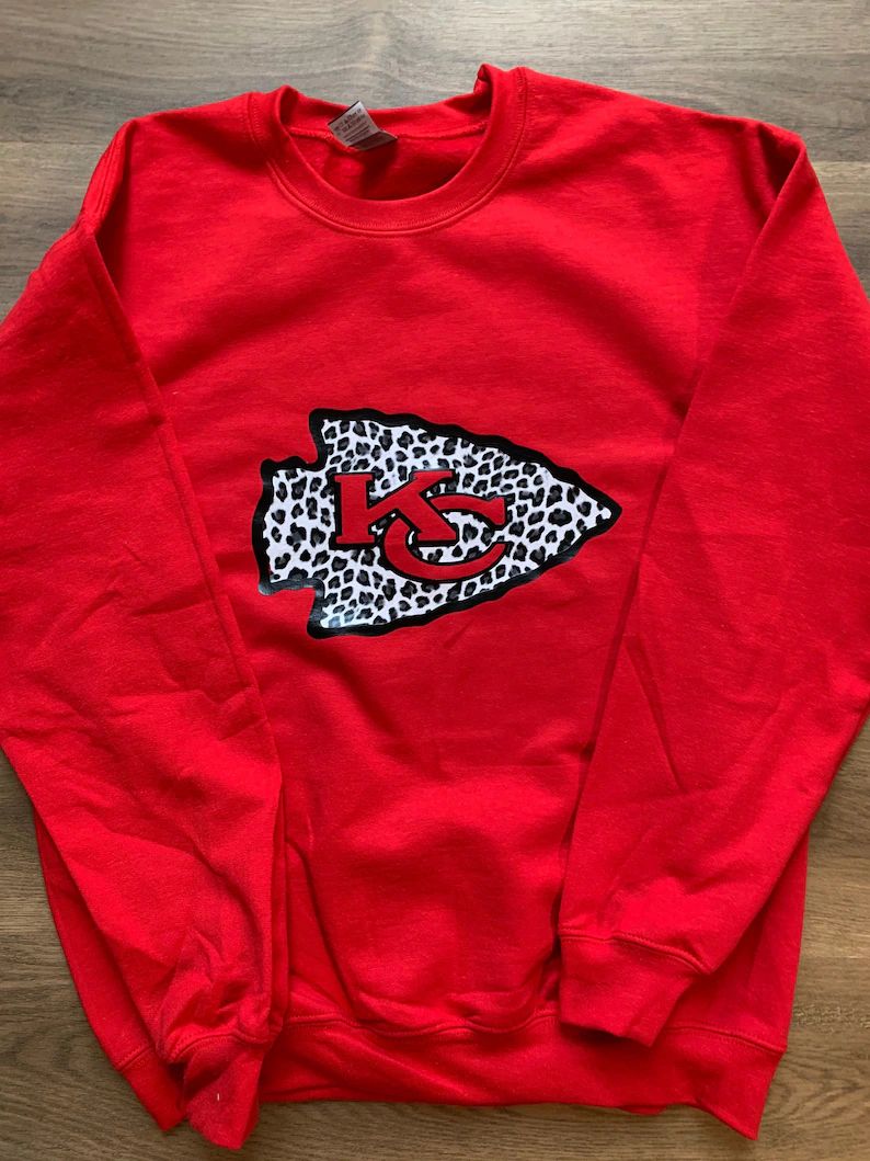 Sweatshirt, KC Chiefs, Kansas City, Kansas City Chiefs, Arrowhead, Snow Leopard, NFL, Football | Etsy (US)