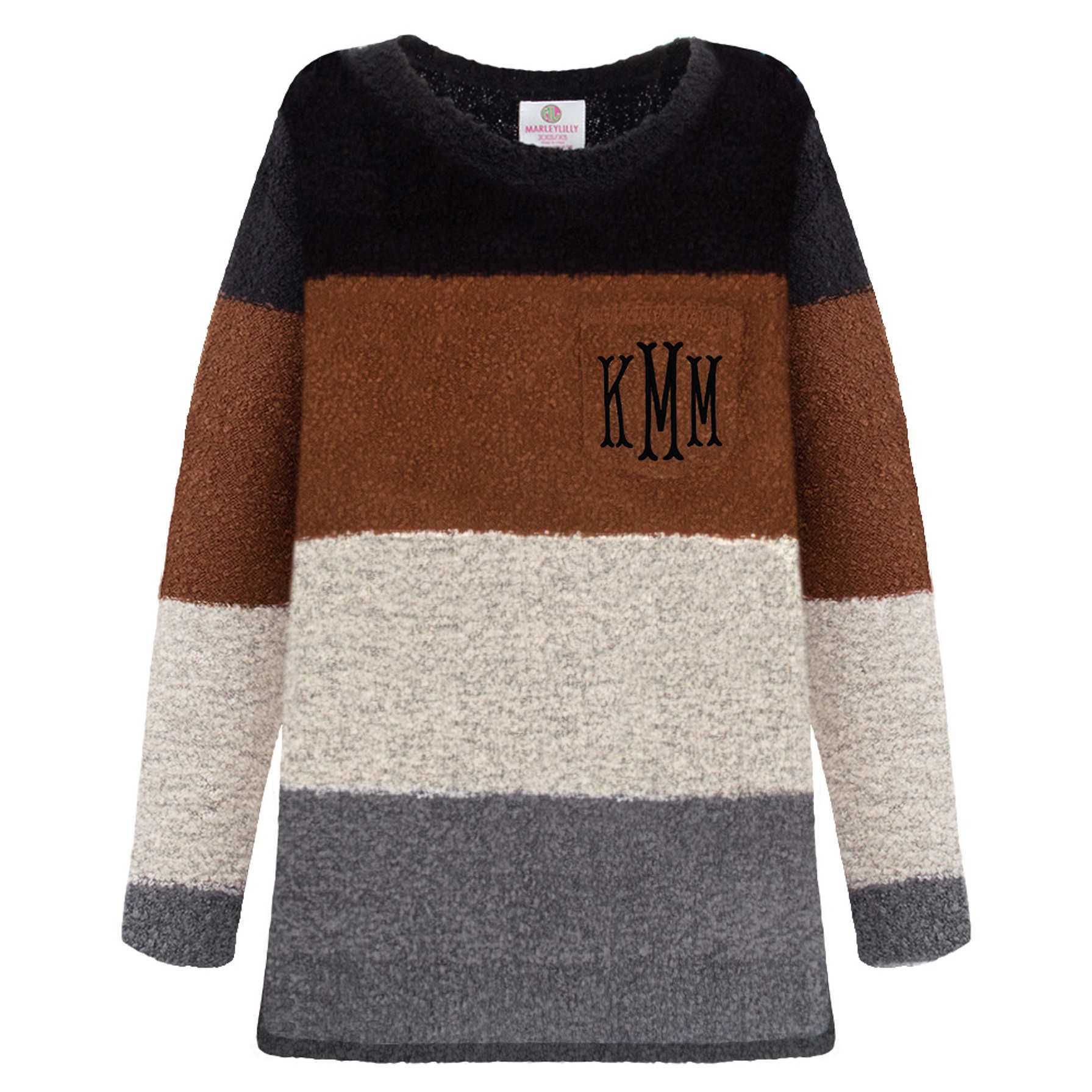 Monogrammed Boyfriend Sweater | Marleylilly