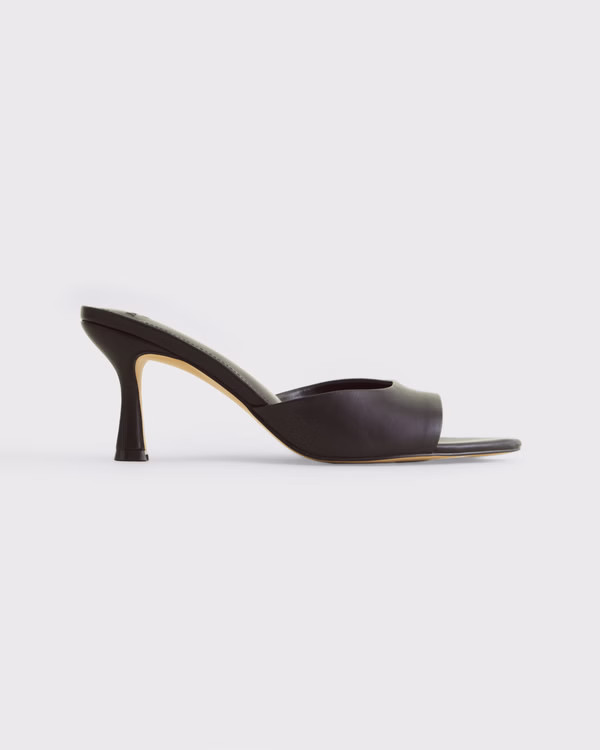 Women's Thick-Strap Mule Heels | Women's Shoes | Abercrombie.com | Abercrombie & Fitch (US)