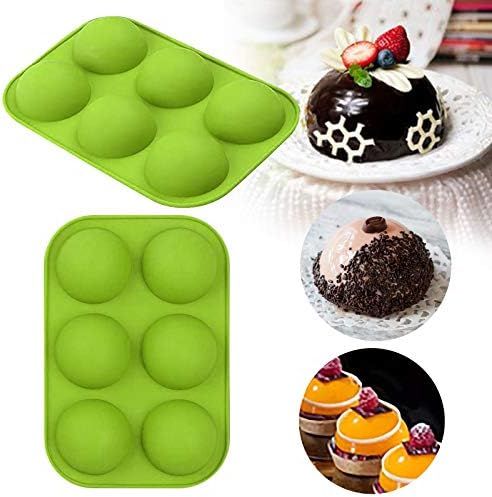 6 Holes Silicone Mold for Chocolate, Baking Mold for Making Hot Chocolate Bomb,Cake, Jelly, Puddi... | Amazon (US)