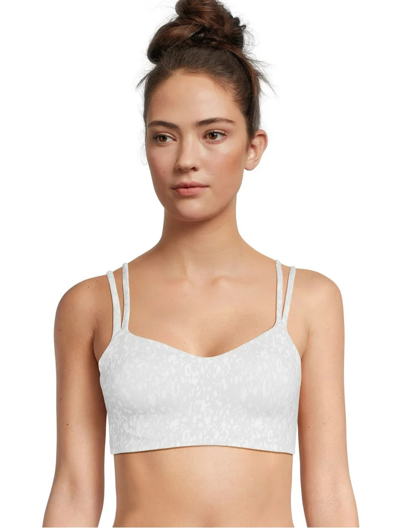 Avia Strappy Sports Bra for Women, Medium Support, S-3XL | Walmart (US)